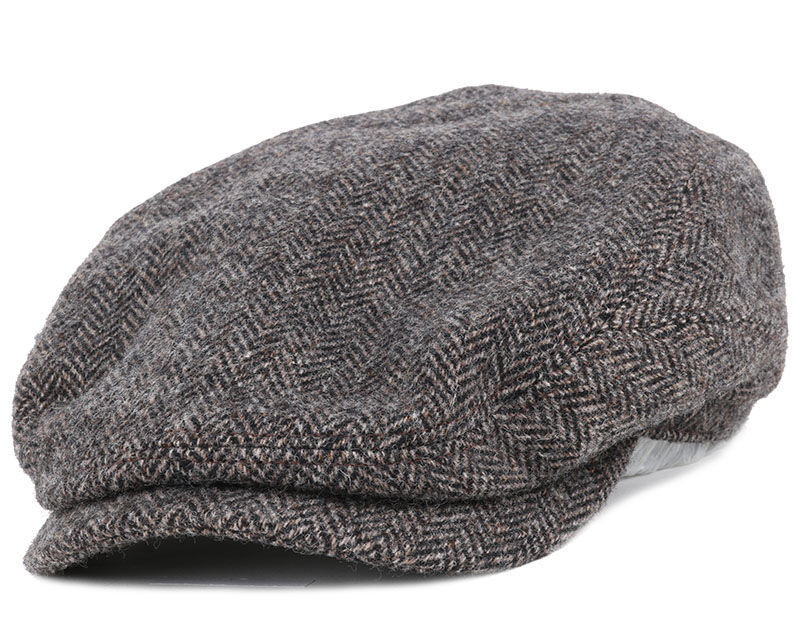 Belfast Woolrich Herringbone Flat Cap Stetson caps Hatstore.co.uk