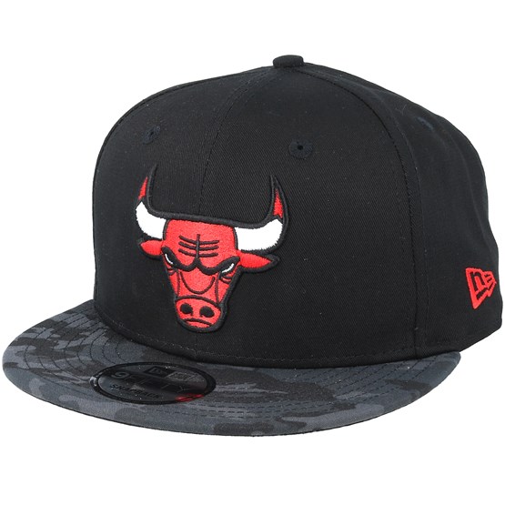 Chicago Bulls Team 9Fifty Black/Camo Snapback - New Era caps - Hatstore.dk