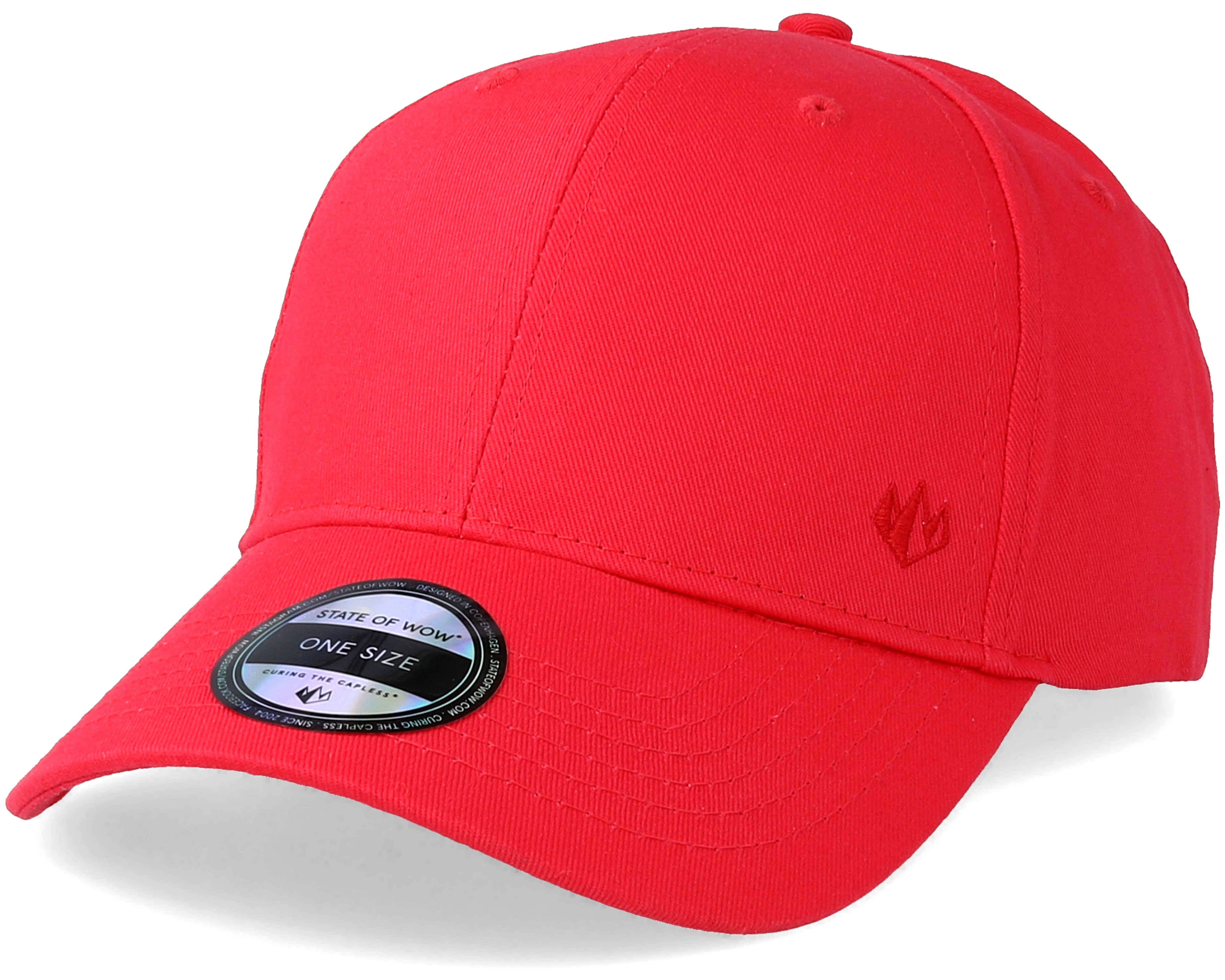 Wolf Baseball Cap Red Adjustable - State Of Wow caps ...