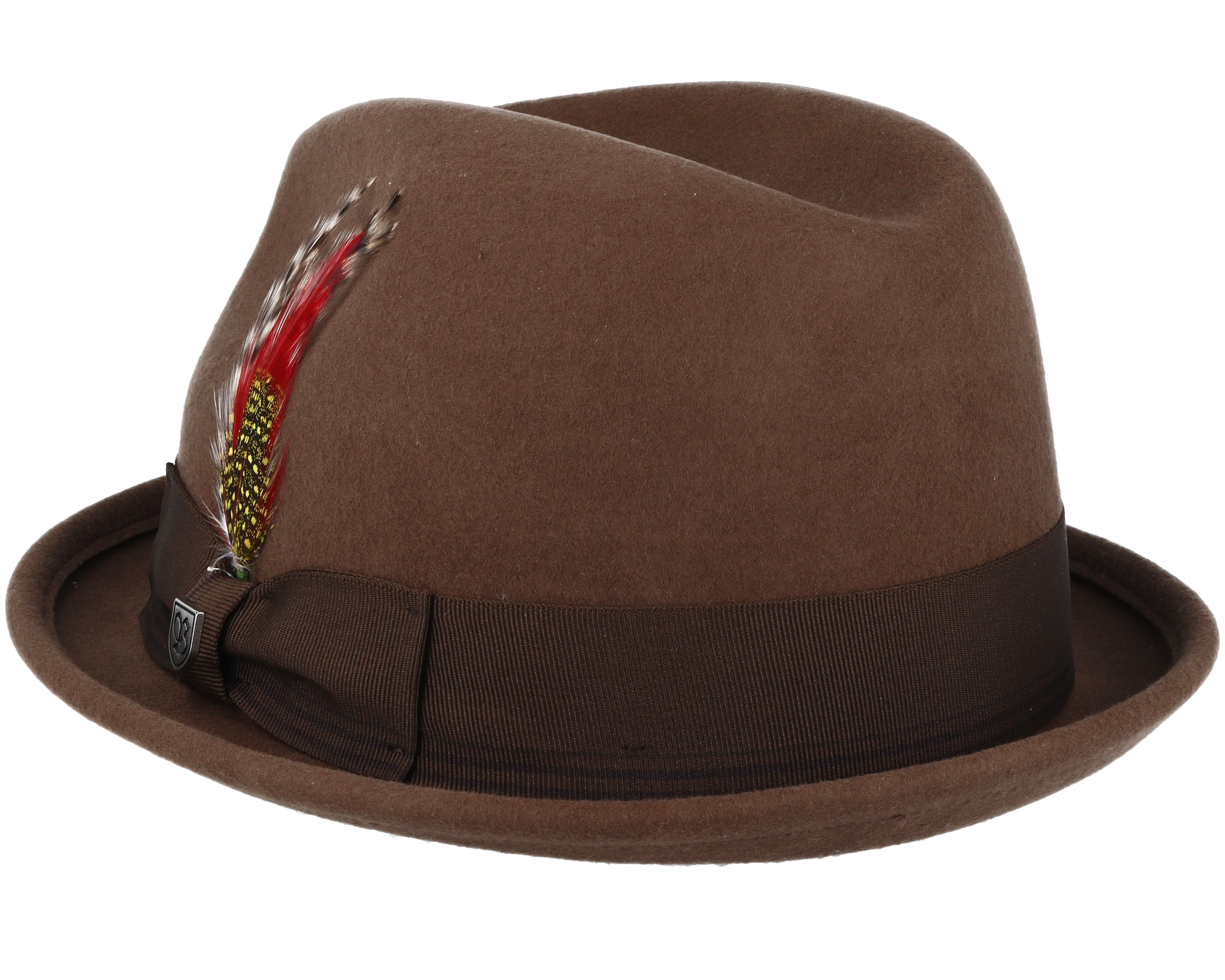 Gain Sepia Brown Fedora Brixton hats Hatstore.co.uk